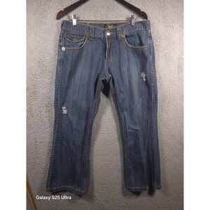 premium brand SAMUEL KATO men's denim jeans Sz 34x30 Grund Y2k 3014